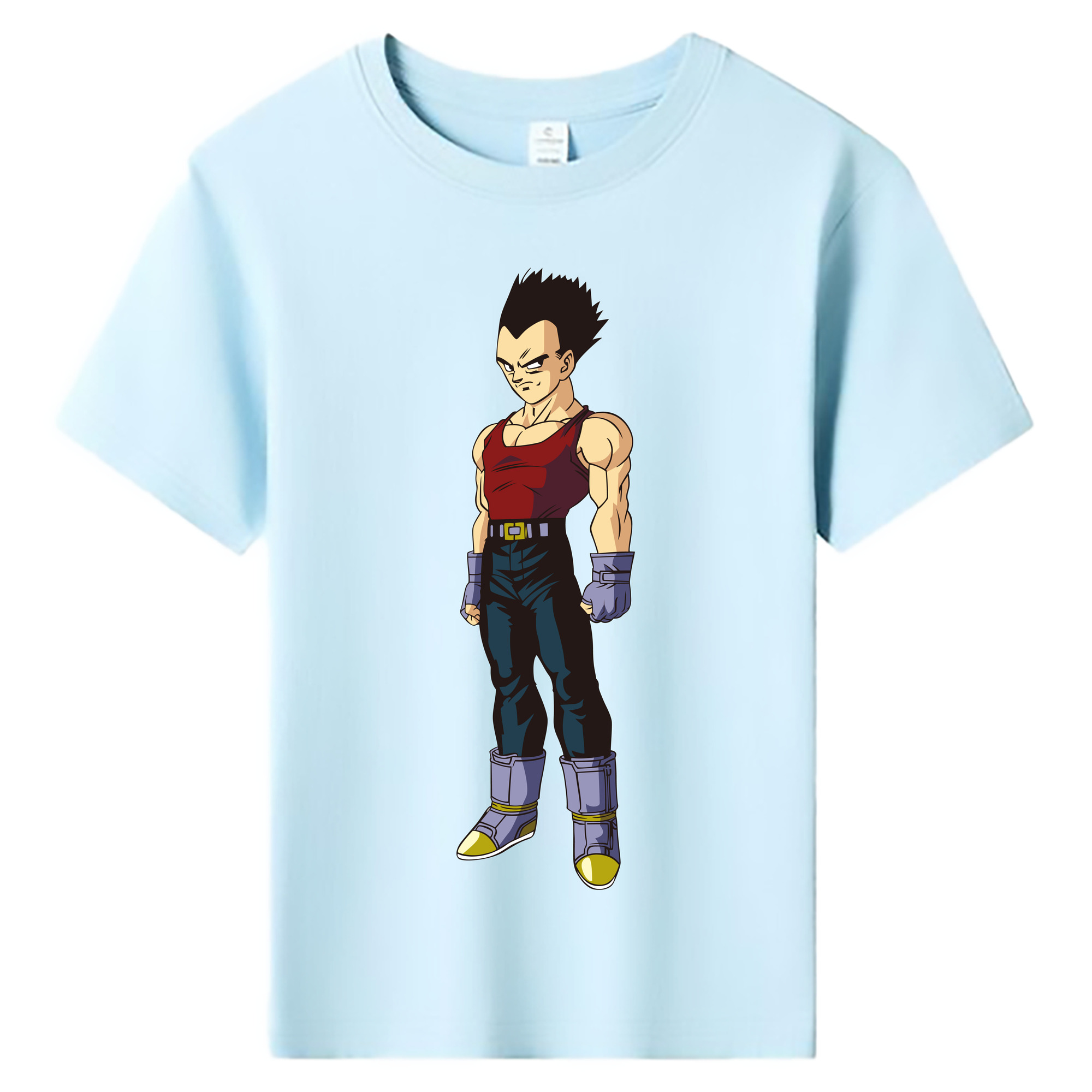 （画像用） ドラゴンボール ベジータ四世（Bejīta Yonsei）DRAGON BALL Vegeta IV 綿100％キッズTシャツ（フロントプリント）